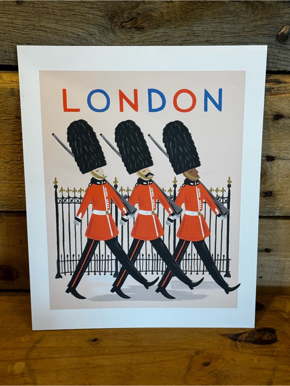 Rifle Paper Co. London World Traveler Art Print 8x10 (London Guards)